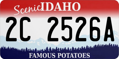 ID license plate 2C2526A