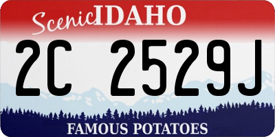 ID license plate 2C2529J