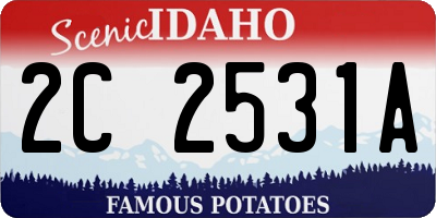 ID license plate 2C2531A