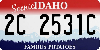 ID license plate 2C2531C