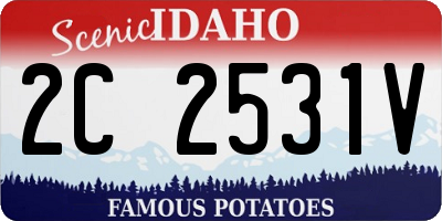 ID license plate 2C2531V