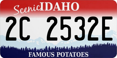 ID license plate 2C2532E