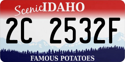 ID license plate 2C2532F