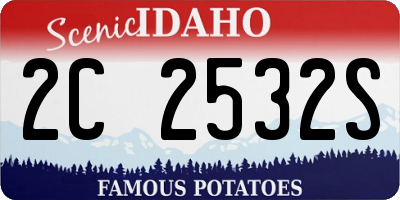 ID license plate 2C2532S