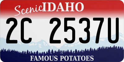 ID license plate 2C2537U