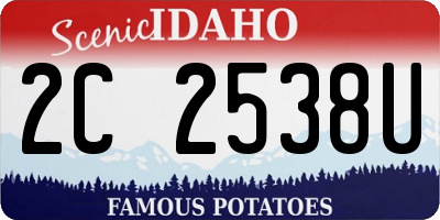 ID license plate 2C2538U