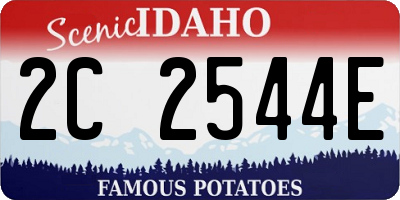 ID license plate 2C2544E