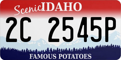 ID license plate 2C2545P