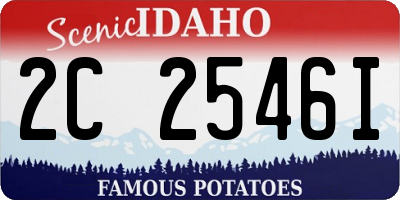 ID license plate 2C2546I
