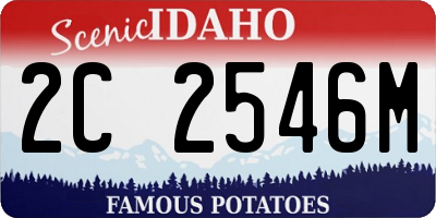 ID license plate 2C2546M