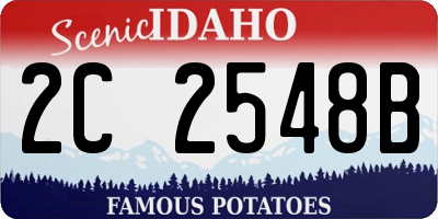 ID license plate 2C2548B