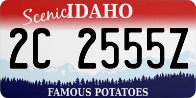 ID license plate 2C2555Z