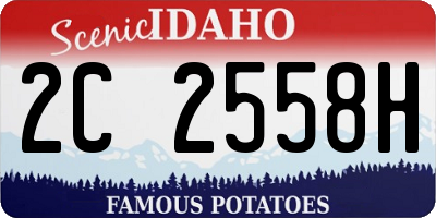 ID license plate 2C2558H