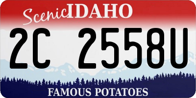 ID license plate 2C2558U