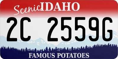ID license plate 2C2559G