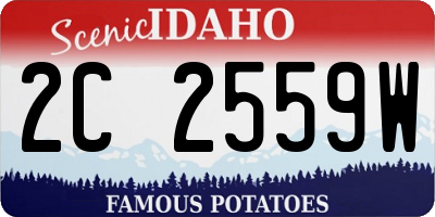 ID license plate 2C2559W