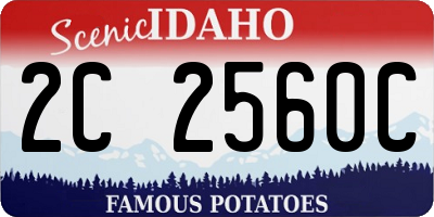 ID license plate 2C2560C