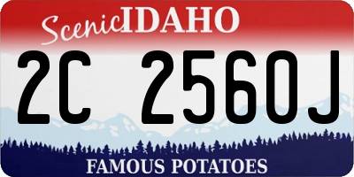 ID license plate 2C2560J