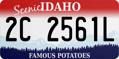 ID license plate 2C2561L