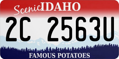 ID license plate 2C2563U
