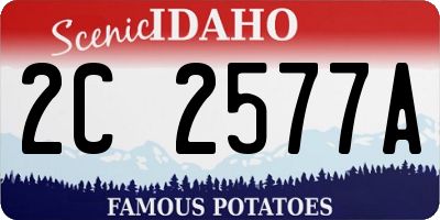 ID license plate 2C2577A
