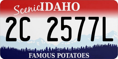 ID license plate 2C2577L