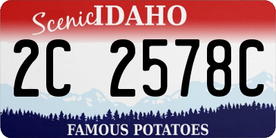 ID license plate 2C2578C