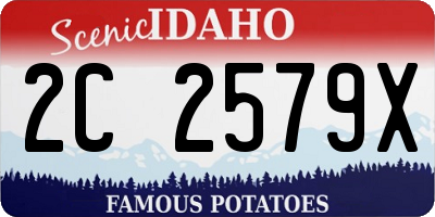 ID license plate 2C2579X