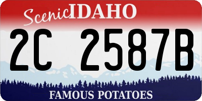 ID license plate 2C2587B