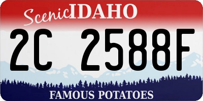 ID license plate 2C2588F