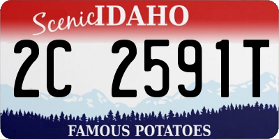 ID license plate 2C2591T