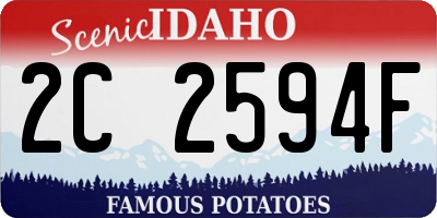 ID license plate 2C2594F