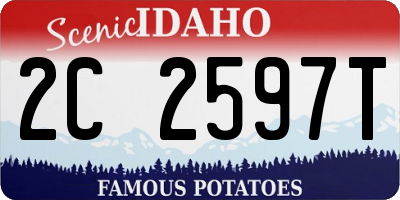 ID license plate 2C2597T