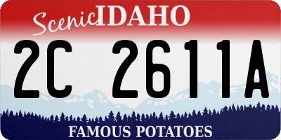 ID license plate 2C2611A