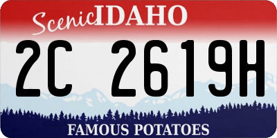 ID license plate 2C2619H