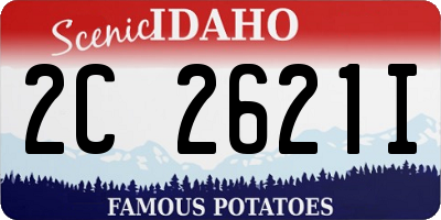 ID license plate 2C2621I