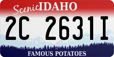 ID license plate 2C2631I