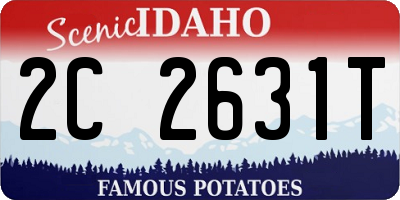 ID license plate 2C2631T