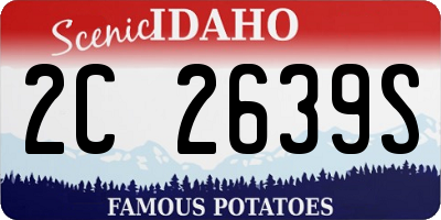 ID license plate 2C2639S