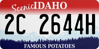 ID license plate 2C2644H