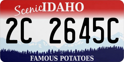 ID license plate 2C2645C