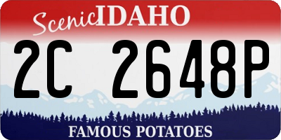 ID license plate 2C2648P