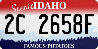 ID license plate 2C2658F