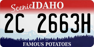ID license plate 2C2663H
