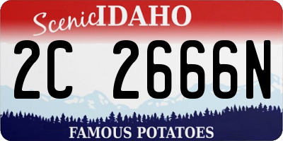 ID license plate 2C2666N
