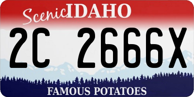 ID license plate 2C2666X