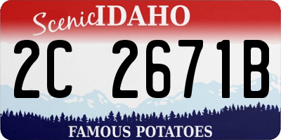 ID license plate 2C2671B