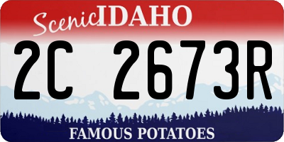 ID license plate 2C2673R