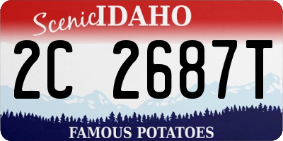 ID license plate 2C2687T
