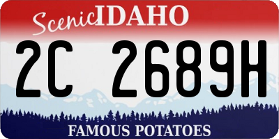 ID license plate 2C2689H